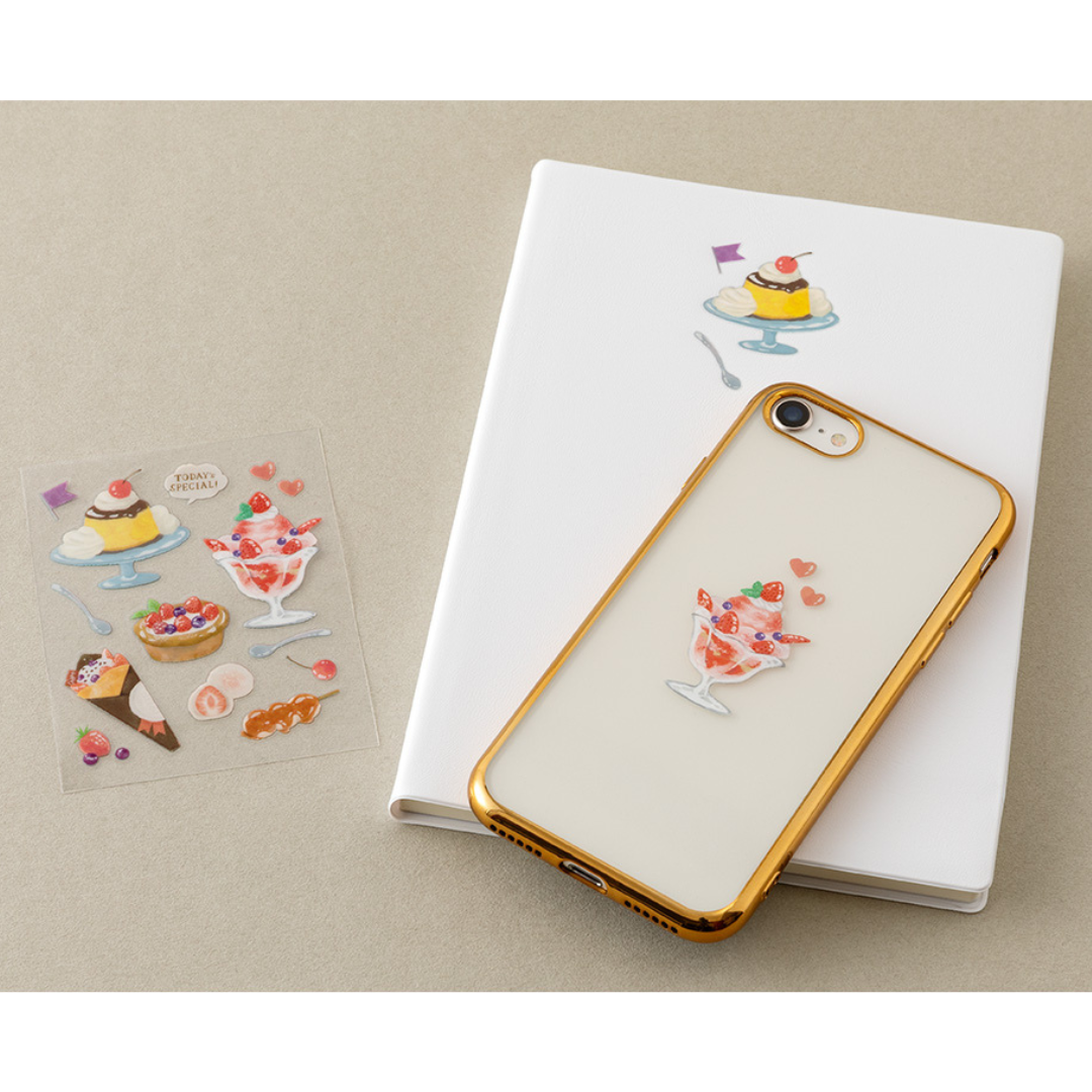 Midori Glossy Transfer Sticker - Snack — with packaging