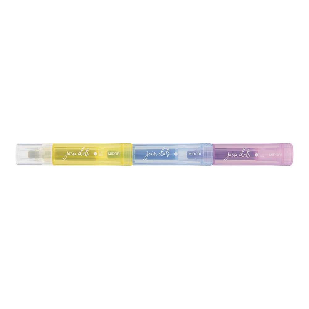 Midori Join Dots Connecting Pen - Pastel — side view