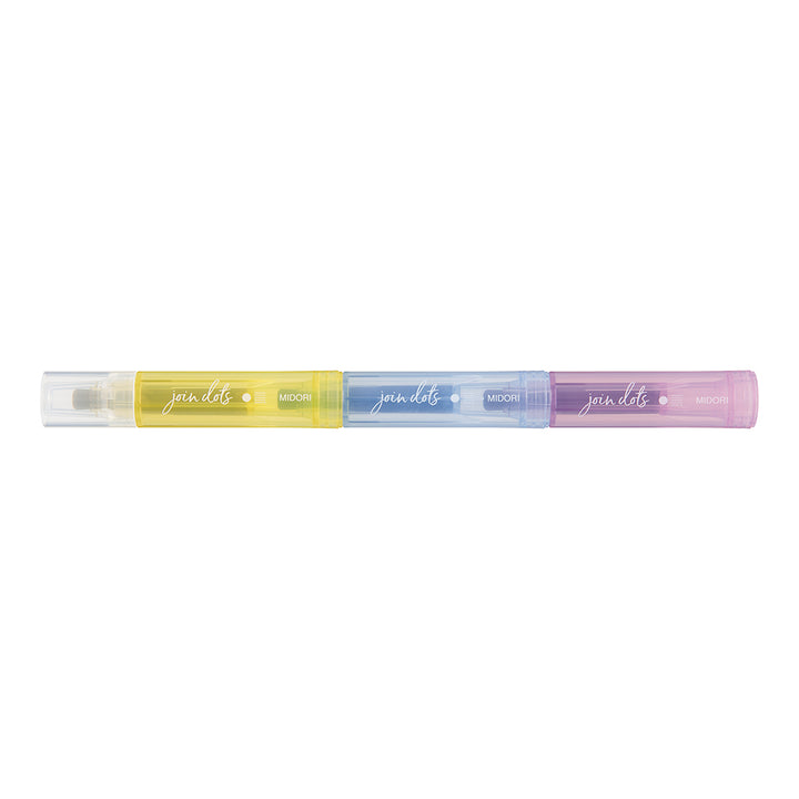 Midori Join Dots Connecting Pen - Pastel — side view