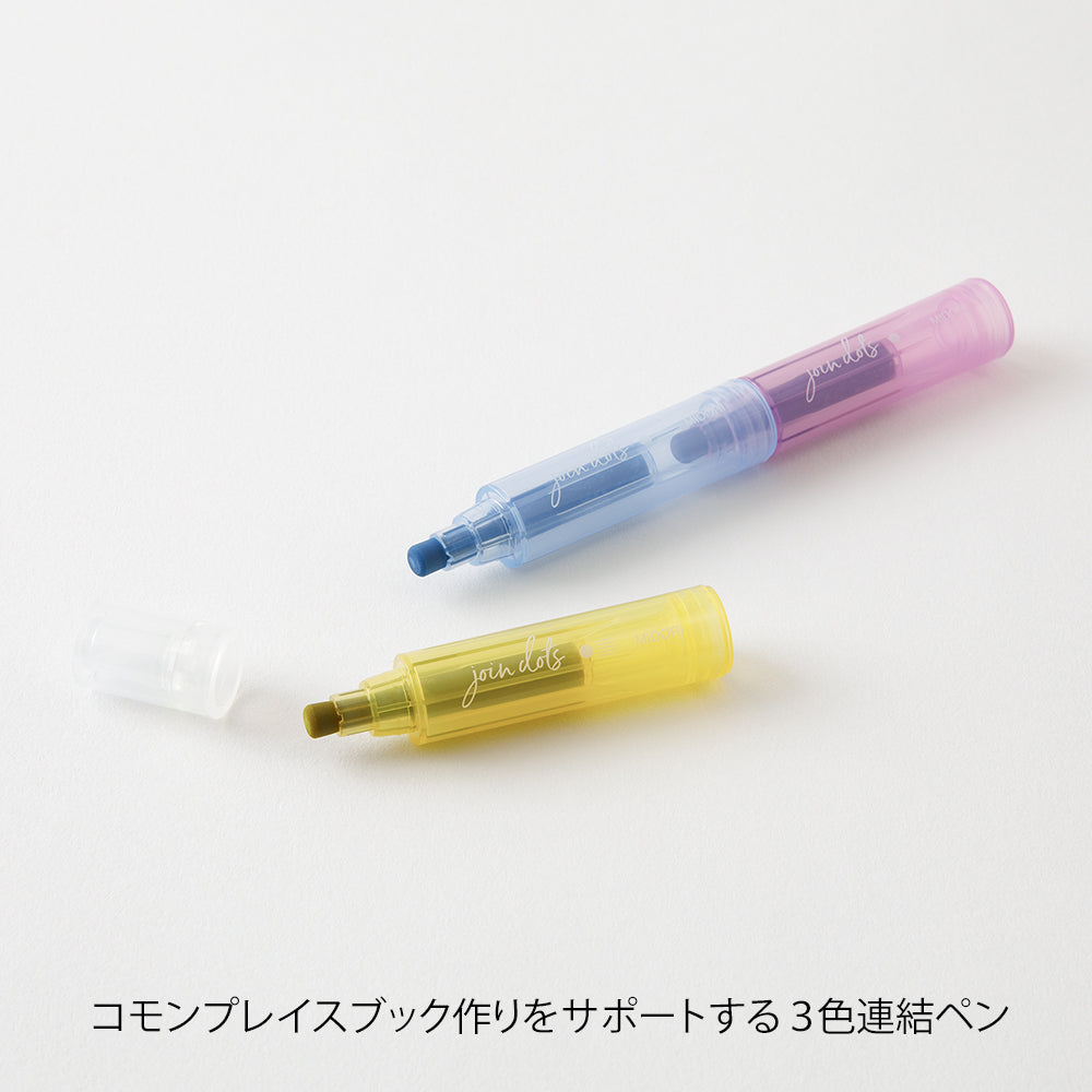 Midori Join Dots Connecting Pen - Pastel — detail view