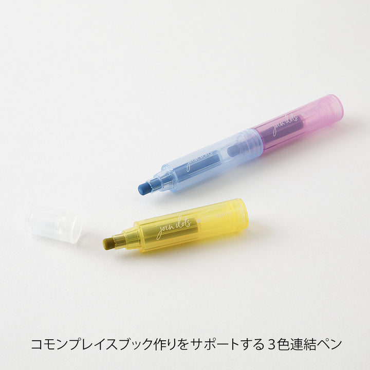 Midori Join Dots Connecting Pen - Pastel — detail view