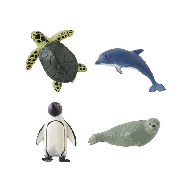 Midori Miniature Magnet - Aquarium B (Set of 4) — side view