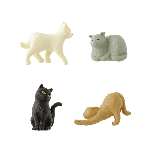 Midori Miniature Magnet - Cat B (Set of 4) — side view