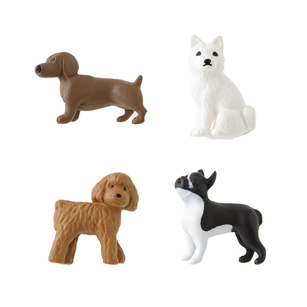 Midori Miniature Magnet -  Dog B (Set of 4) — side view