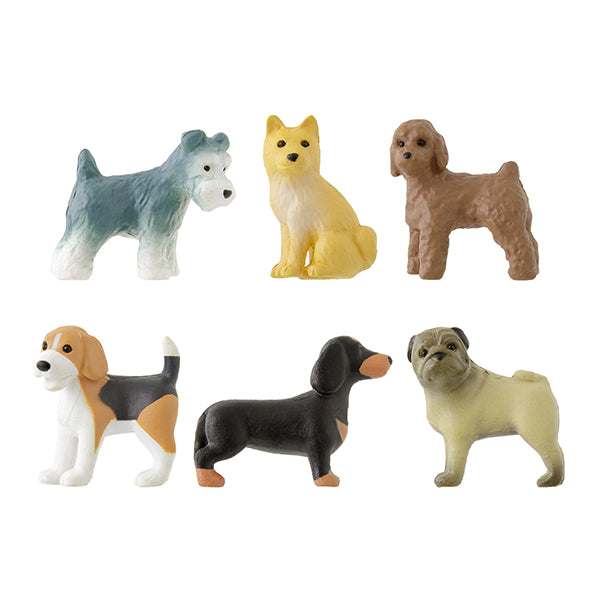 Midori Miniature Magnet - Dog C (Set of 6) — side view