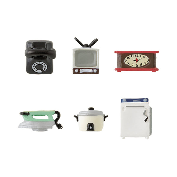 Midori Miniature Magnet - Retro Appliances B (Set of 6) — side view