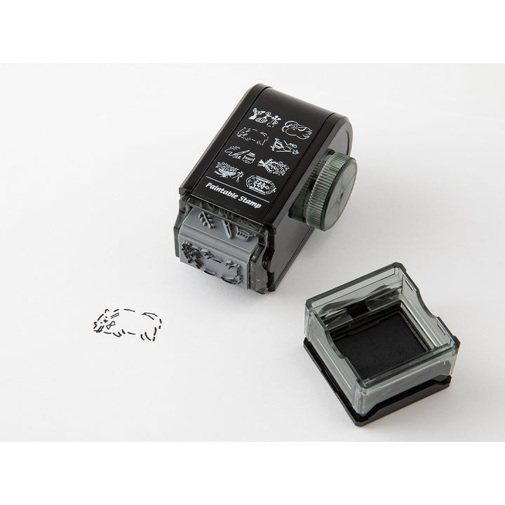 Midori Paintable Rotating Stamp Dial - Antique — in use
