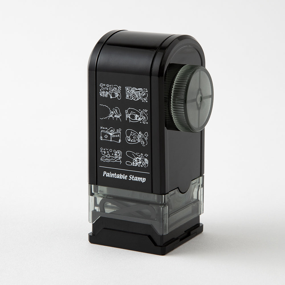 Midori Paintable Rotating Stamp Dial - Life — with packaging