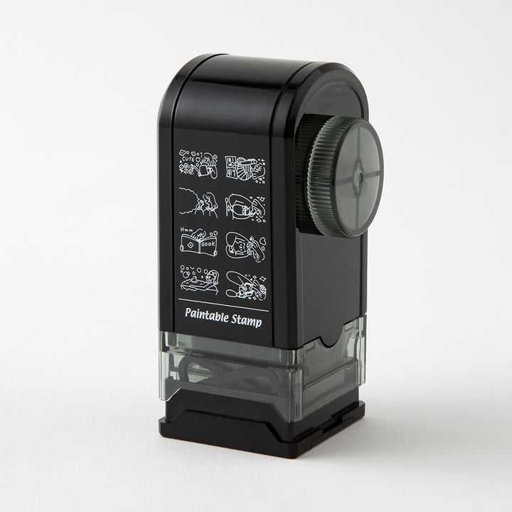 Midori Paintable Rotating Stamp Dial - Life — with packaging