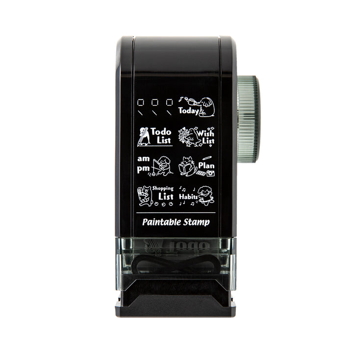 Midori Paintable Rotating Stamp Dial - List — side view