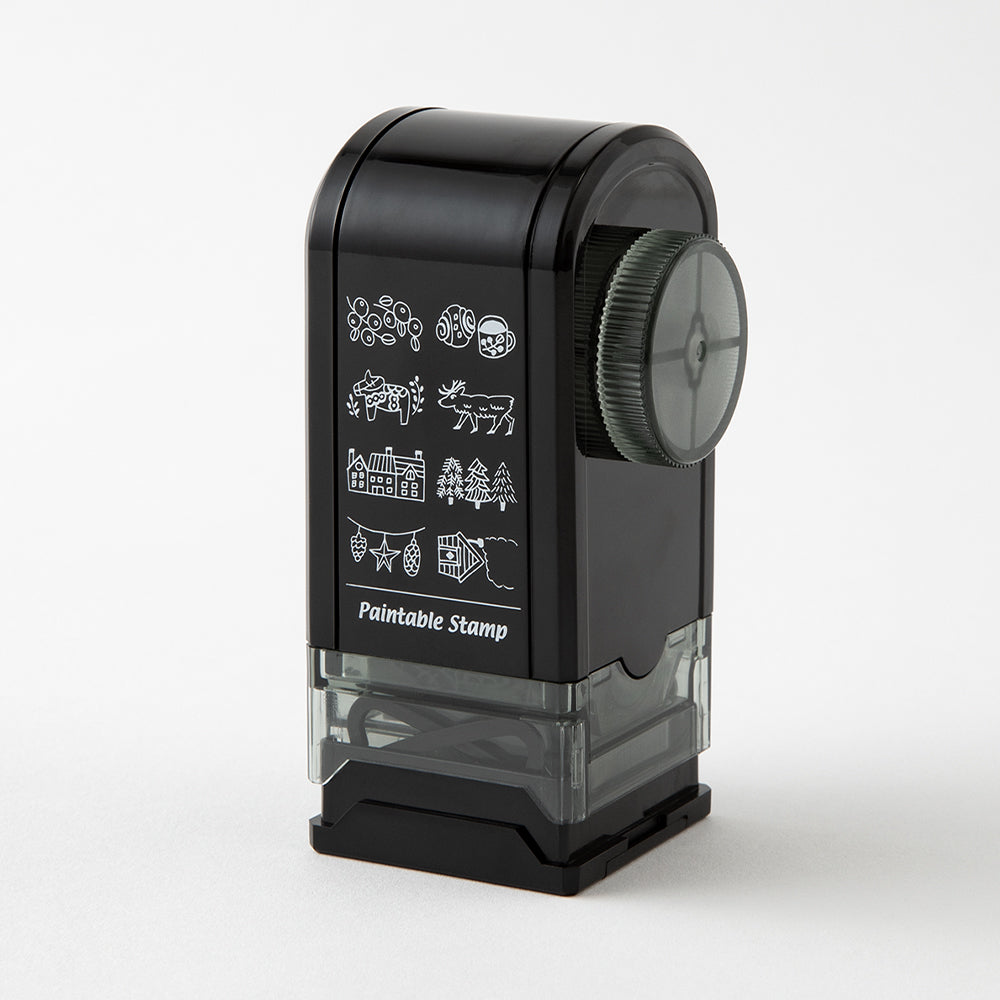 Midori Paintable Rotating Stamp Dial - Nordic Motif — with packaging