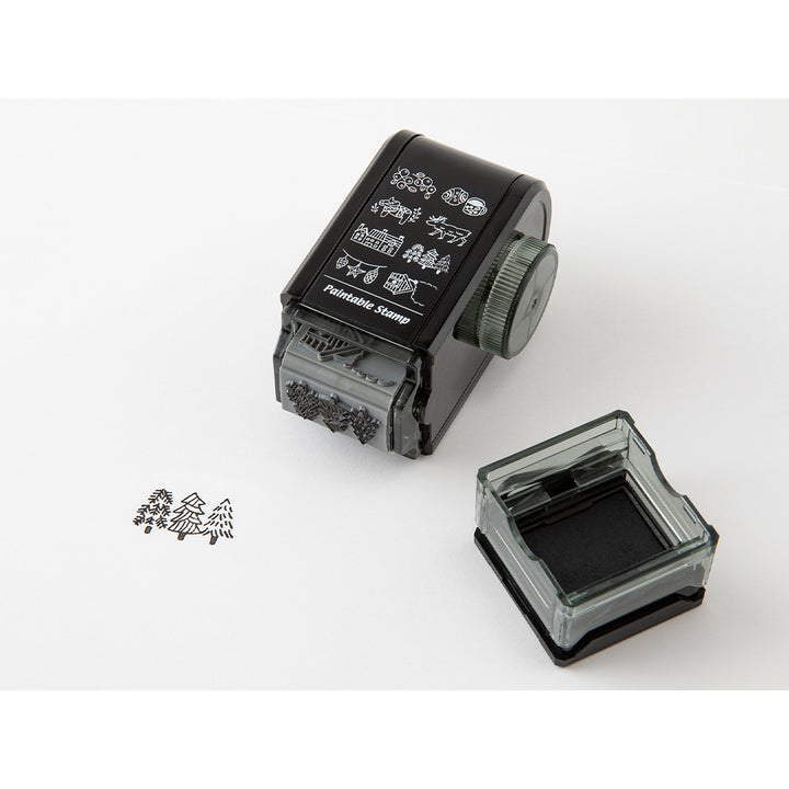 Midori Paintable Rotating Stamp Dial - Nordic Motif — in use