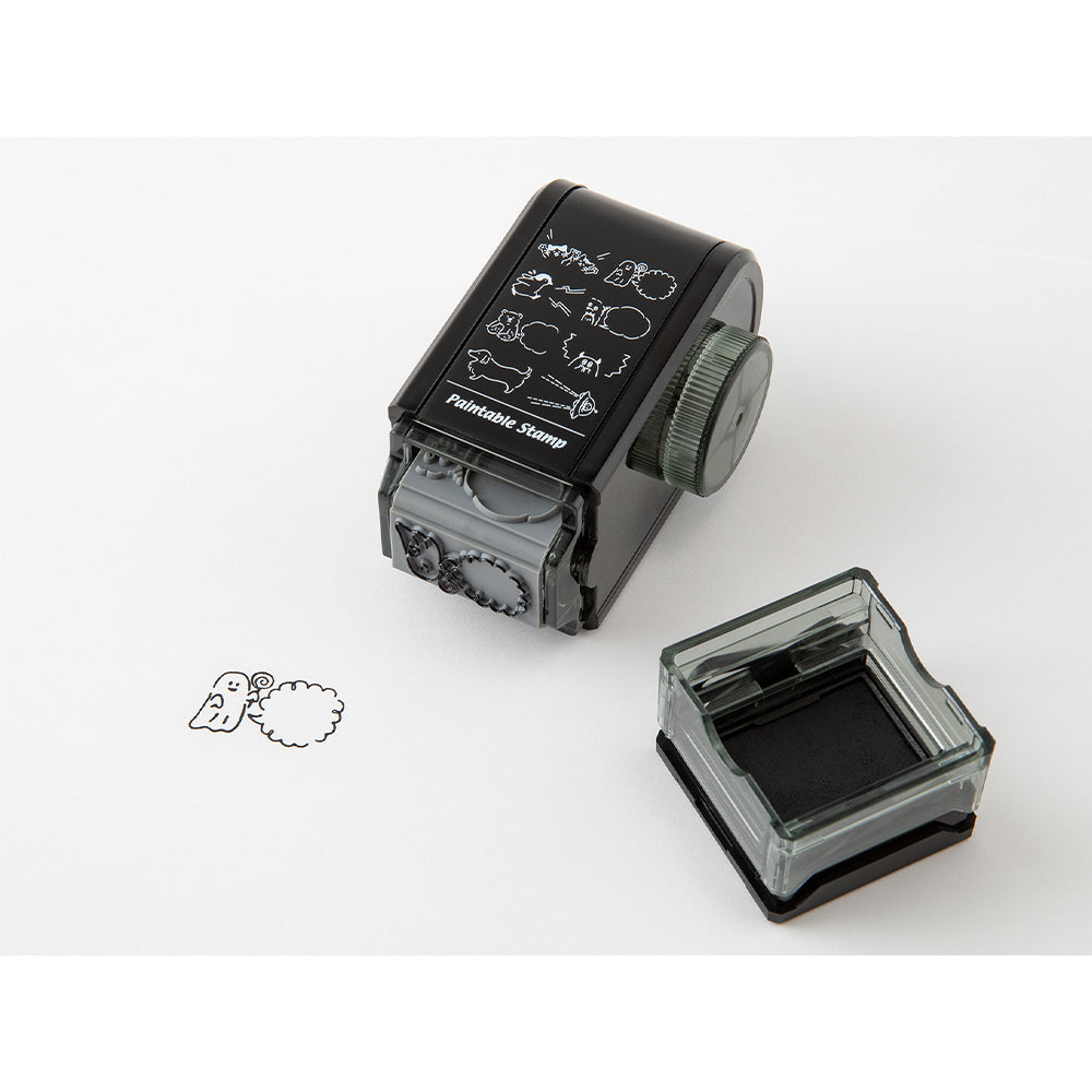 Midori Paintable Rotating Stamp Dial - Speech Bubble — with packaging