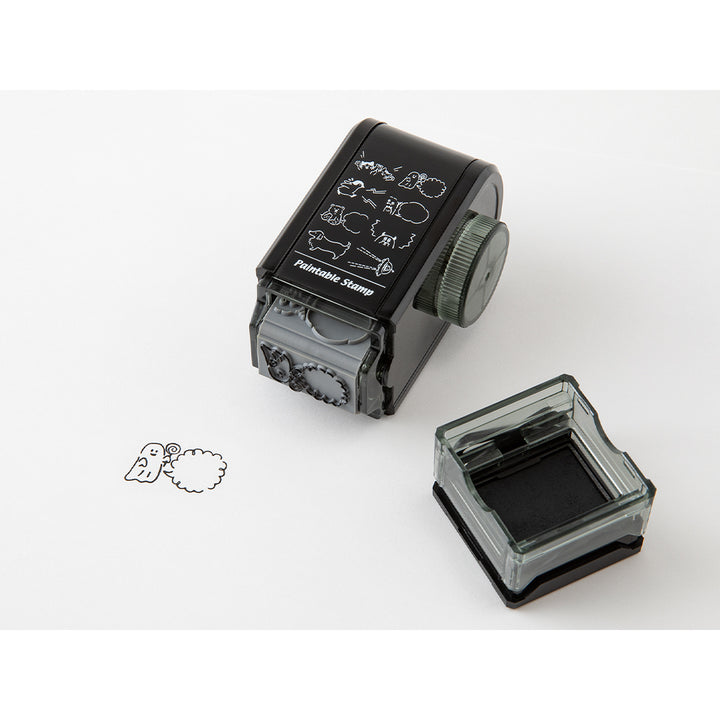 Midori Paintable Rotating Stamp Dial - Speech Bubble — with packaging