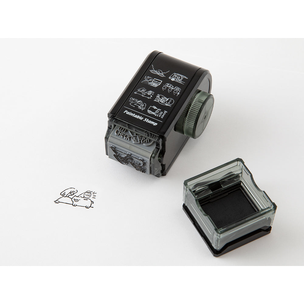 Midori Paintable Rotating Stamp Dial - Supporting My Fave — with packaging
