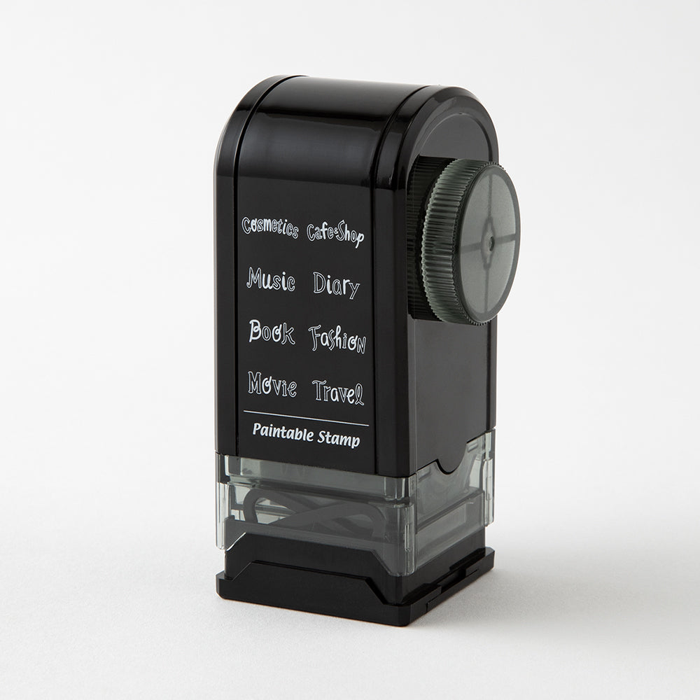 Midori Paintable Rotating Stamp Dial - Title — with packaging