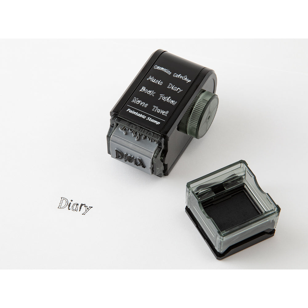 Midori Paintable Rotating Stamp Dial - Title — in use