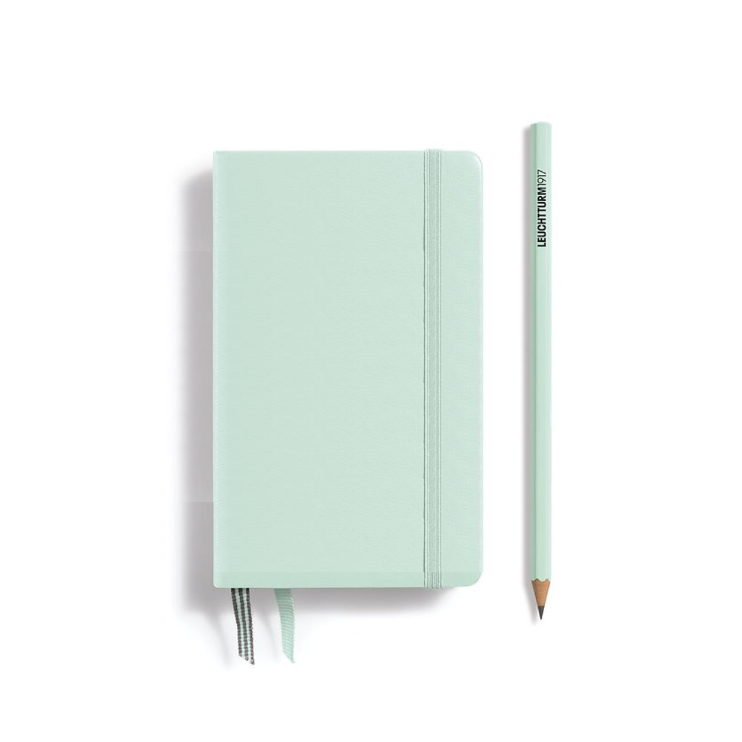 Leuchtturm1917 A6 Pocket Hardcover Notebook - Plain / Mint Green — back cover
