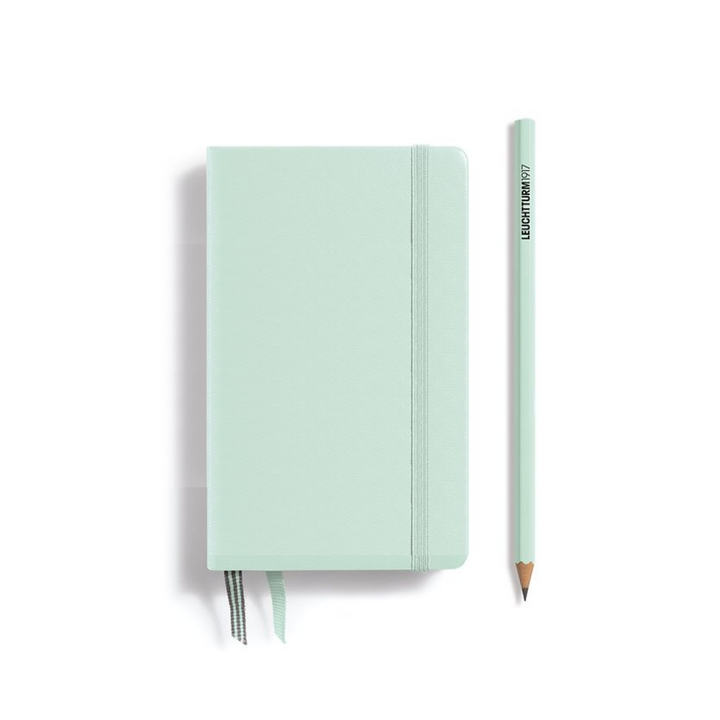 Leuchtturm1917 A6 Pocket Hardcover Notebook - Plain / Mint Green — back cover