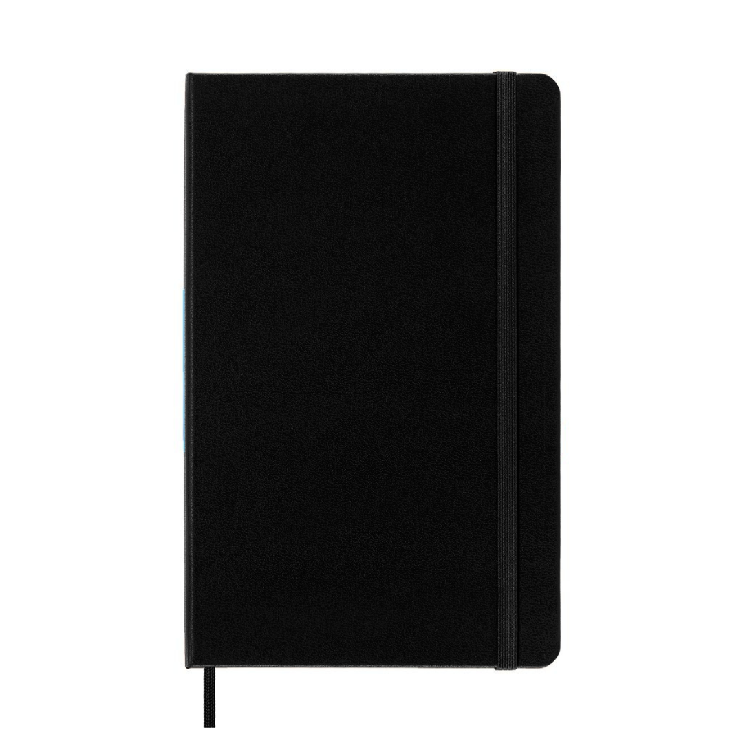 Moleskine Hardcover Classic Notebook - Ruled / Large / Black — open spread