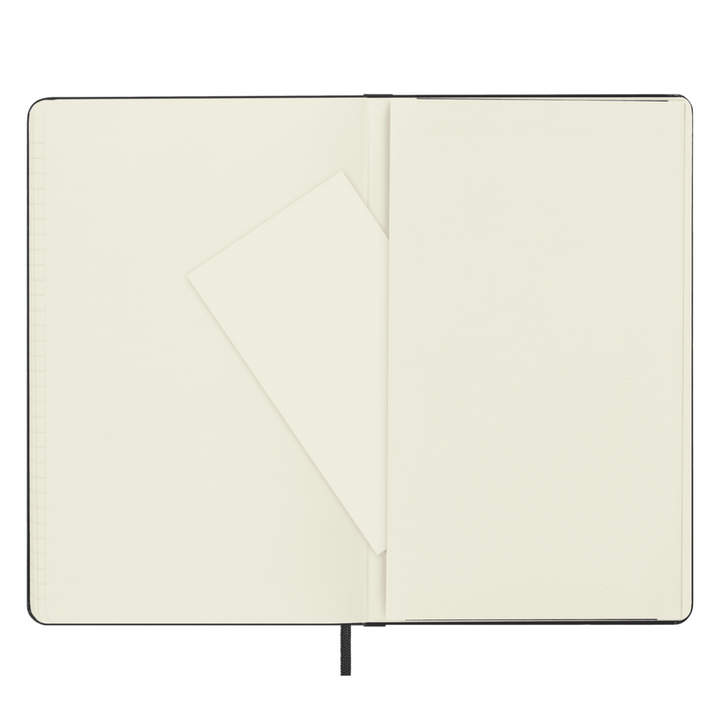 Moleskine Hardcover Classic Notebook - Dotted / Large / Black — flat lay
