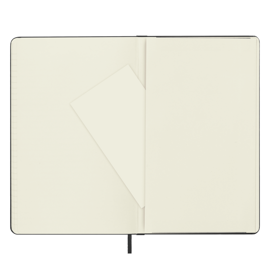 Moleskine Hardcover Classic Notebook - Ruled / Large / Black — spine view