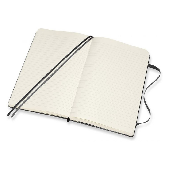 Moleskine Hardcover Classic Notebook - Ruled / Large / Black — flat lay
