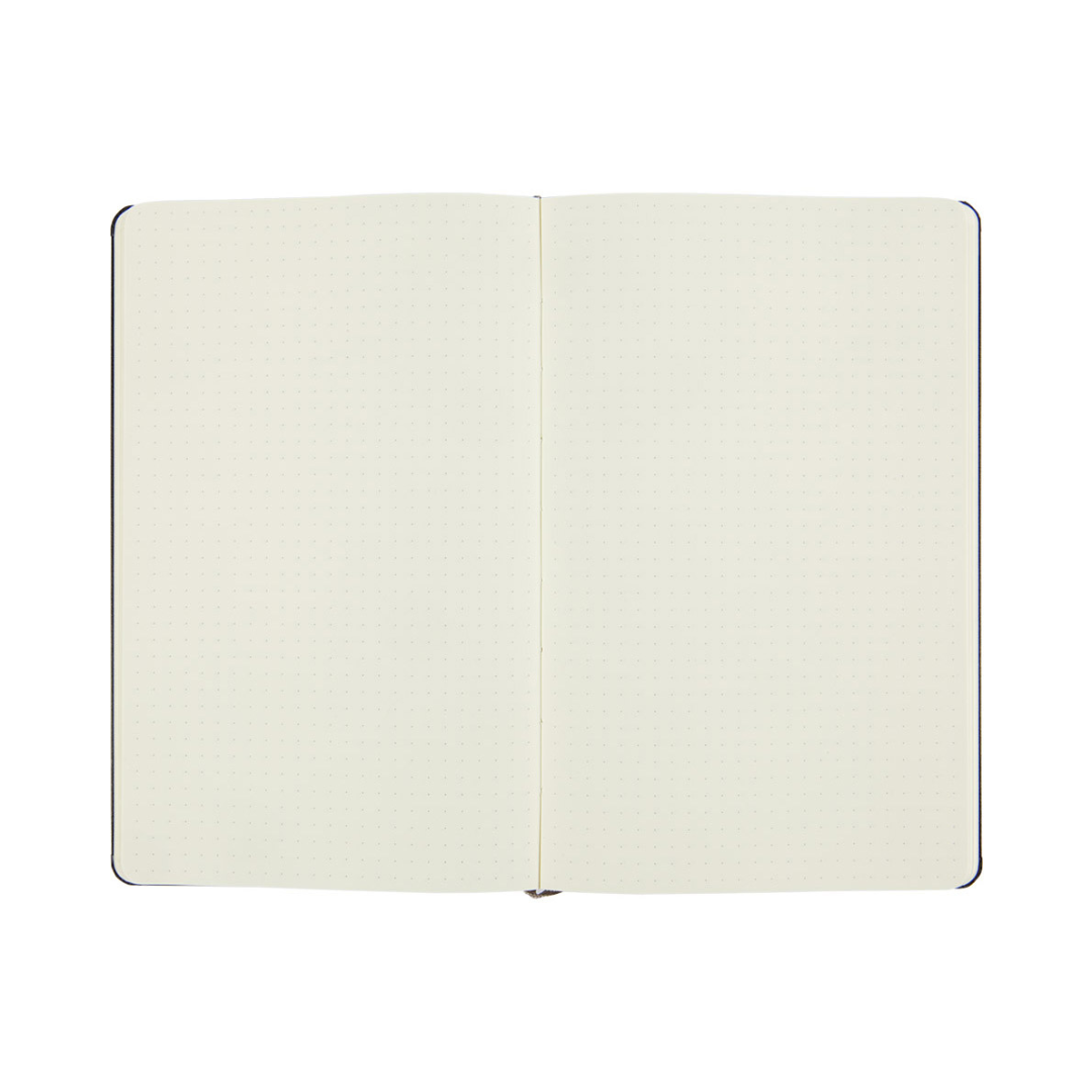 Moleskine Hardcover Classic Notebook - Dotted / Large / Black — flat lay