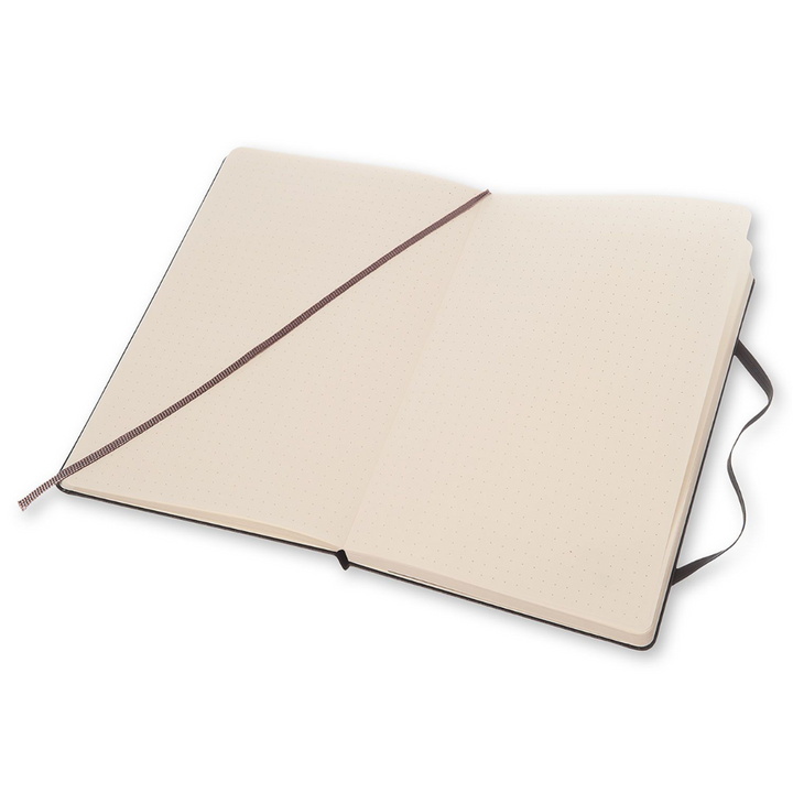 Moleskine Hardcover Classic Notebook - Dotted / Large / Black — size comparison