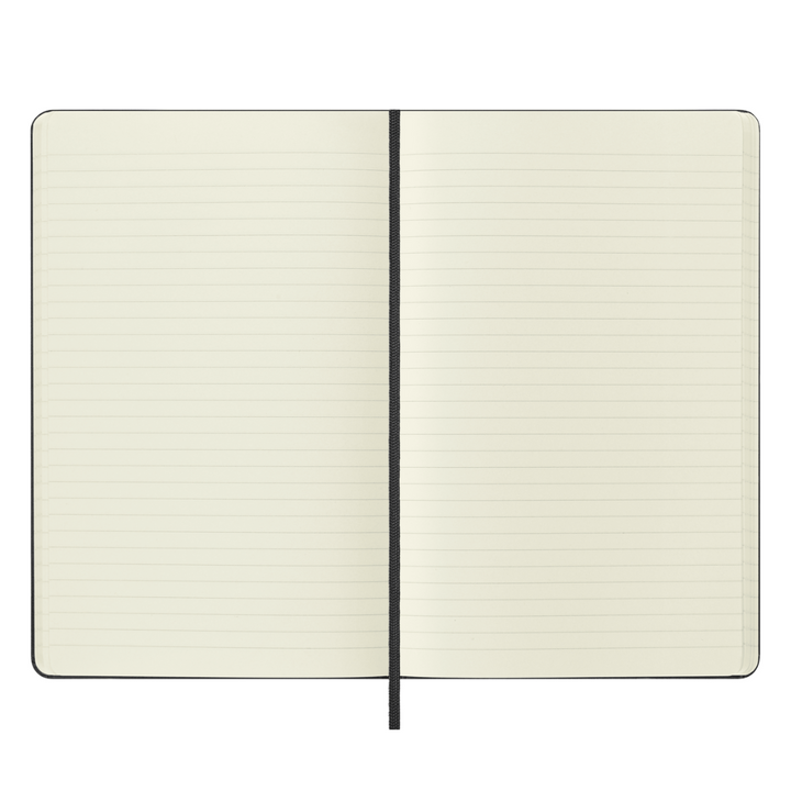 Moleskine Hardcover Classic Notebook - Ruled / Large / Black — flat lay