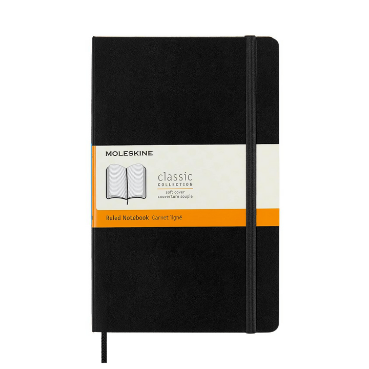 Moleskine Softcover Classic Notebook - Ruled / Large / Black — front cover