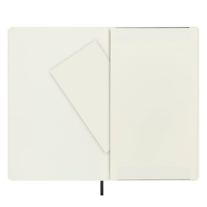 Moleskine Softcover Classic Notebook - Ruled / Large / Black — flat lay
