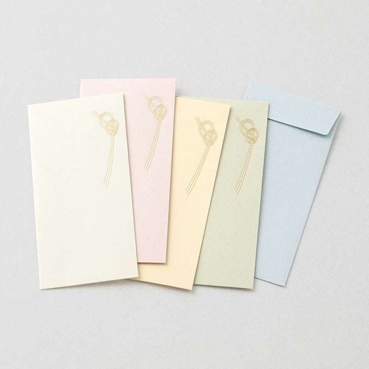 Midori 605 Noshi-Bukuro Dyed Paper Money Envelope — angle view