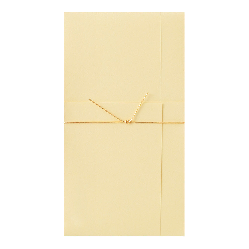 Midori Money Envelope Wedding Dyed Paper — flat lay