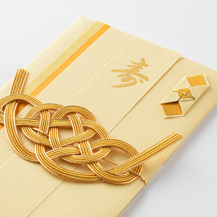 Midori Money Envelope Wedding Dyed Paper — flat lay