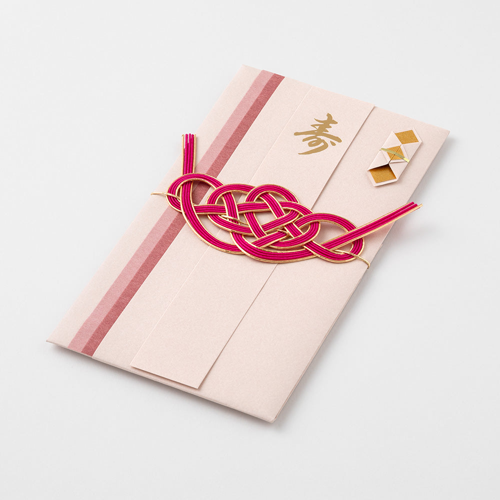 Midori Money Envelope Wedding Dyed Paper — flat lay