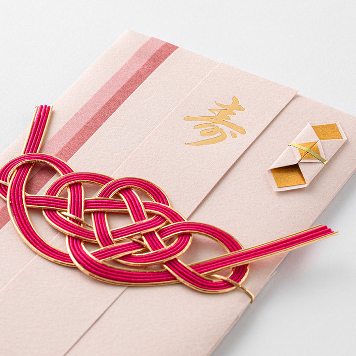 Midori Money Envelope Wedding Dyed Paper — flat lay