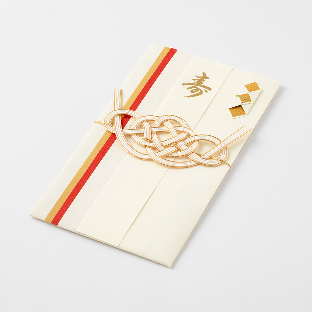 Midori Money Envelope Wedding Dyed Paper — flat lay
