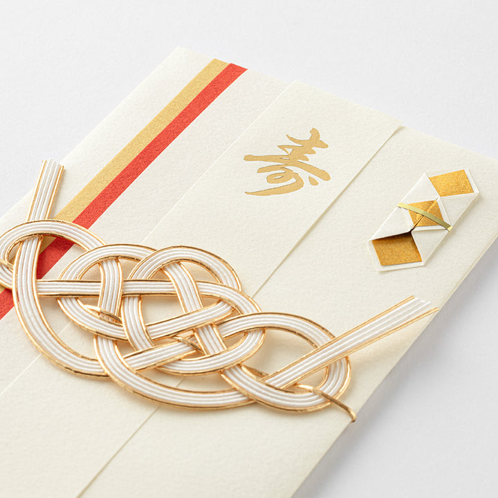 Midori Money Envelope Wedding Dyed Paper — flat lay