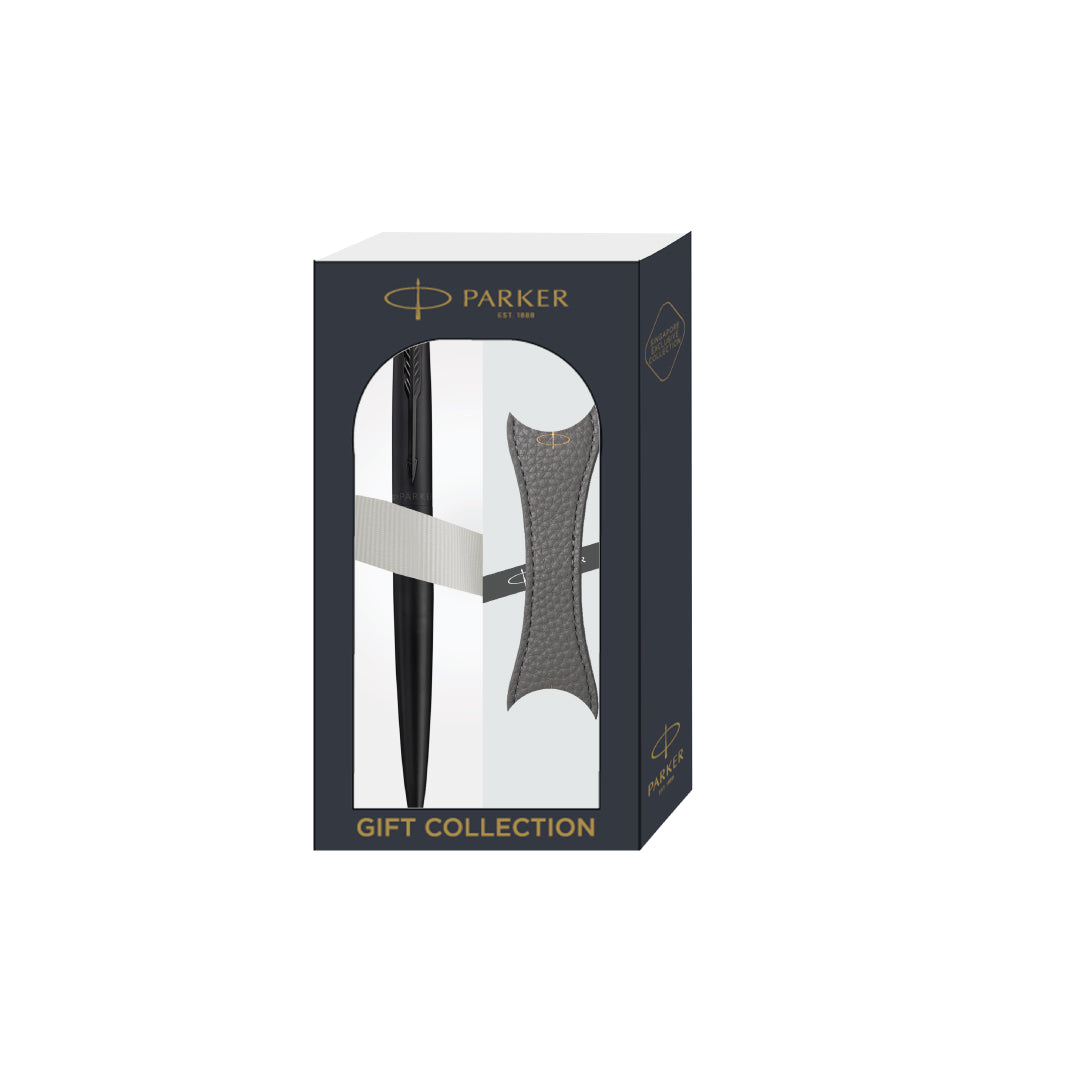Parker Jotter XL Ballpoint Pen Gift Set - Monochrome Black with Black Trim with Magnetic Clip — Parker ballpoint pen — reliable smooth-writing everyday pen, at Cityluxe Singapore