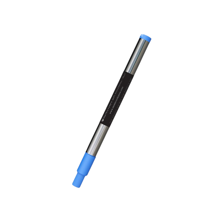 Monteverde Rollerball Pen Refill For Montblanc LeGrand 2 Pack Blister - Medium Point Blue Ink — capped