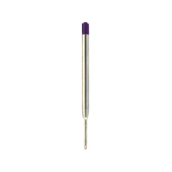 Monteverde Soft Roll Ballpoint Refill To Fit Parker Ballpoint Pen (Pack of 2) - Purple / Medium — capped