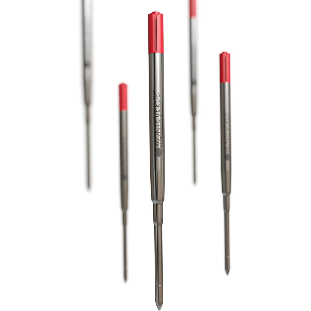 Monteverde Soft Roll Ballpoint Refill To Fit Parker Ballpoint Pen (Pack of 2) - Red / Medium — with packaging