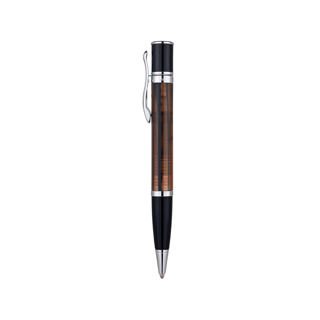 Monteverde Mini Jewelria Striped Ballpoint Pen Brown — tip detail