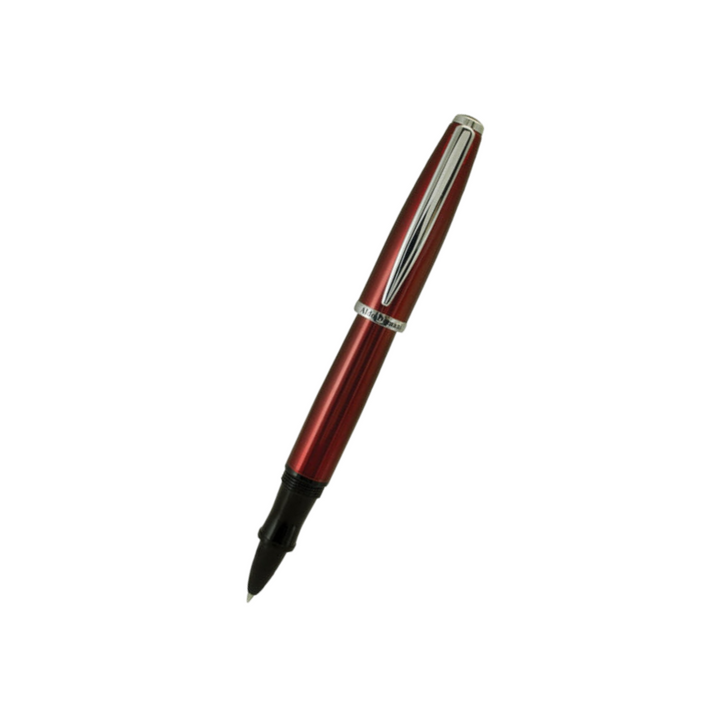 Monteverde Aldo Domani Rollerball - Any Color (Black, Red, Lavender, Pink) — uncapped with cap posted