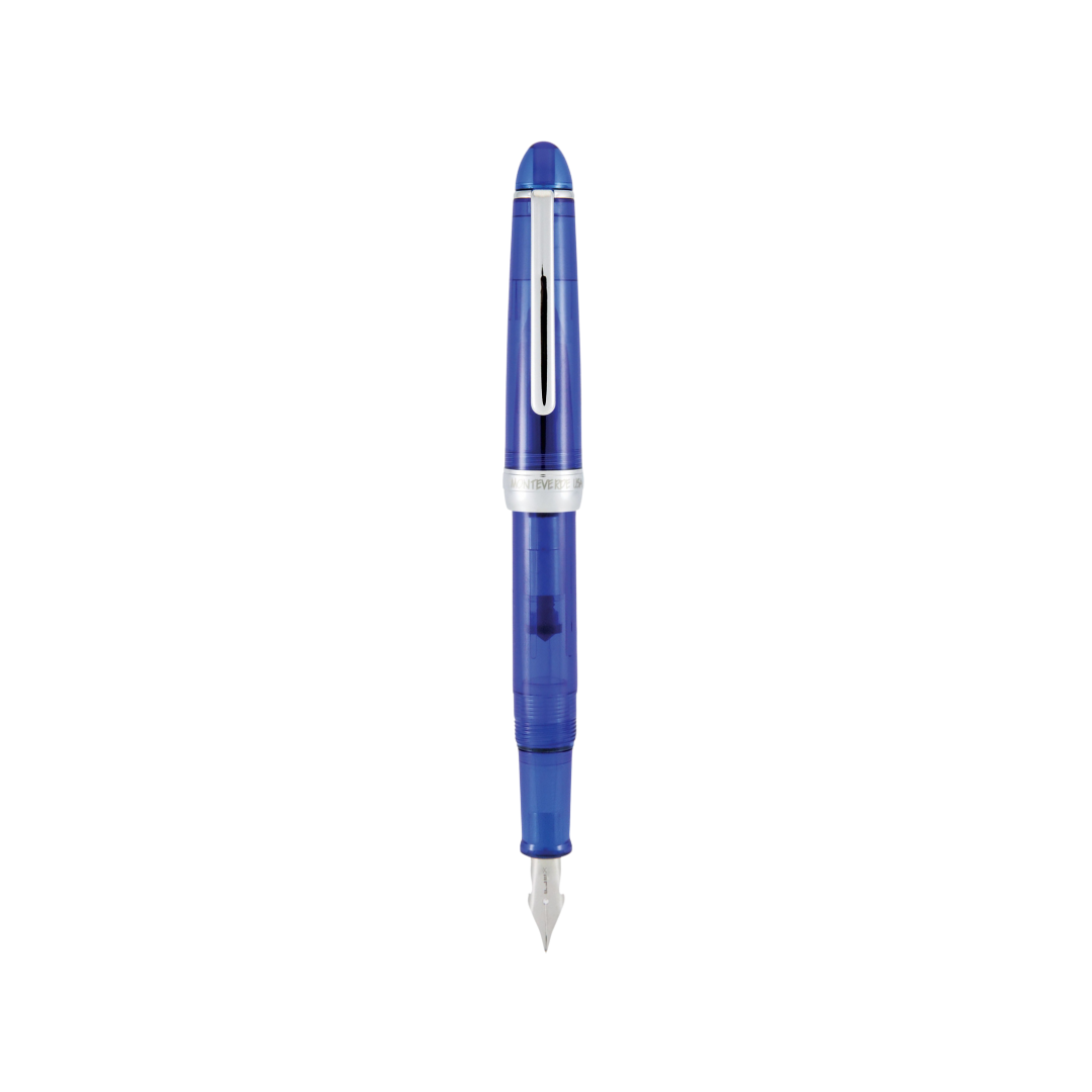 Monteverde Monza 3 Fountain Pen Set Blue Medium, Fine, Flex — Monteverde fountain pen — precision nib writing instrument, at Cityluxe Singapore stationery store