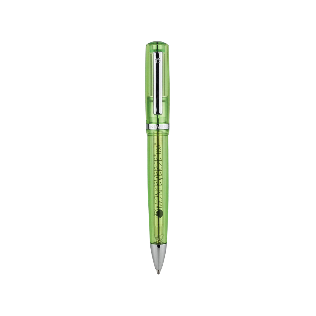 Monteverde Artista Crystal Ballpoint Pen Lime Green — Monteverde ballpoint pen — reliable smooth-writing everyday pen, at Cityluxe Singapore