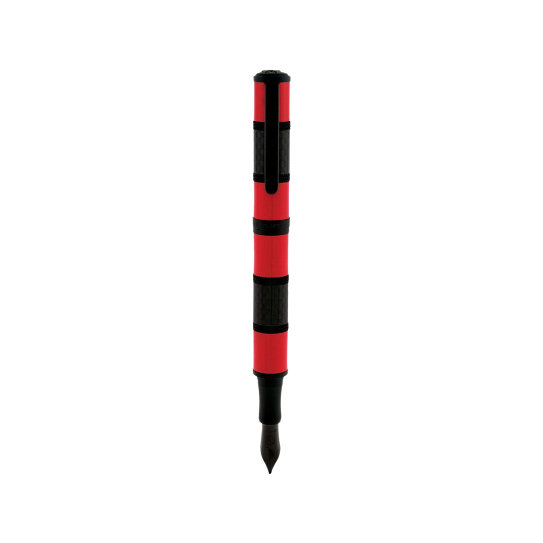 Monteverde Regatta Sport Fountain Pen Red — Monteverde fountain pen — precision nib writing instrument, at Cityluxe Singapore stationery store