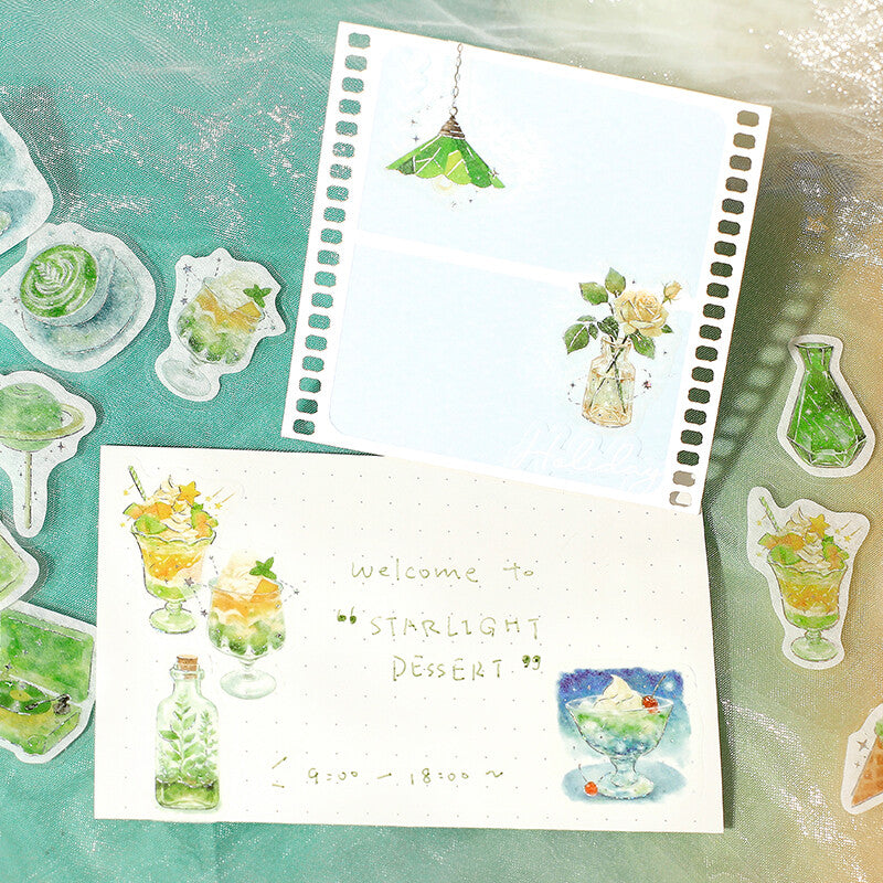BGM Foil Stamping Flake Seal: Cafe Alamode a Space - Moonlit Sky in the Twilight — in use