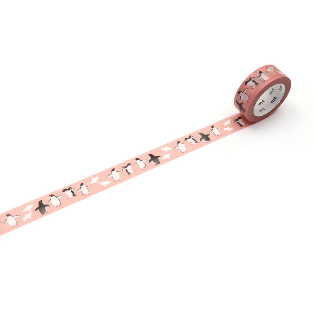 MT x Maruichikyu Washi Tape - Adelie Penguin — pattern detail